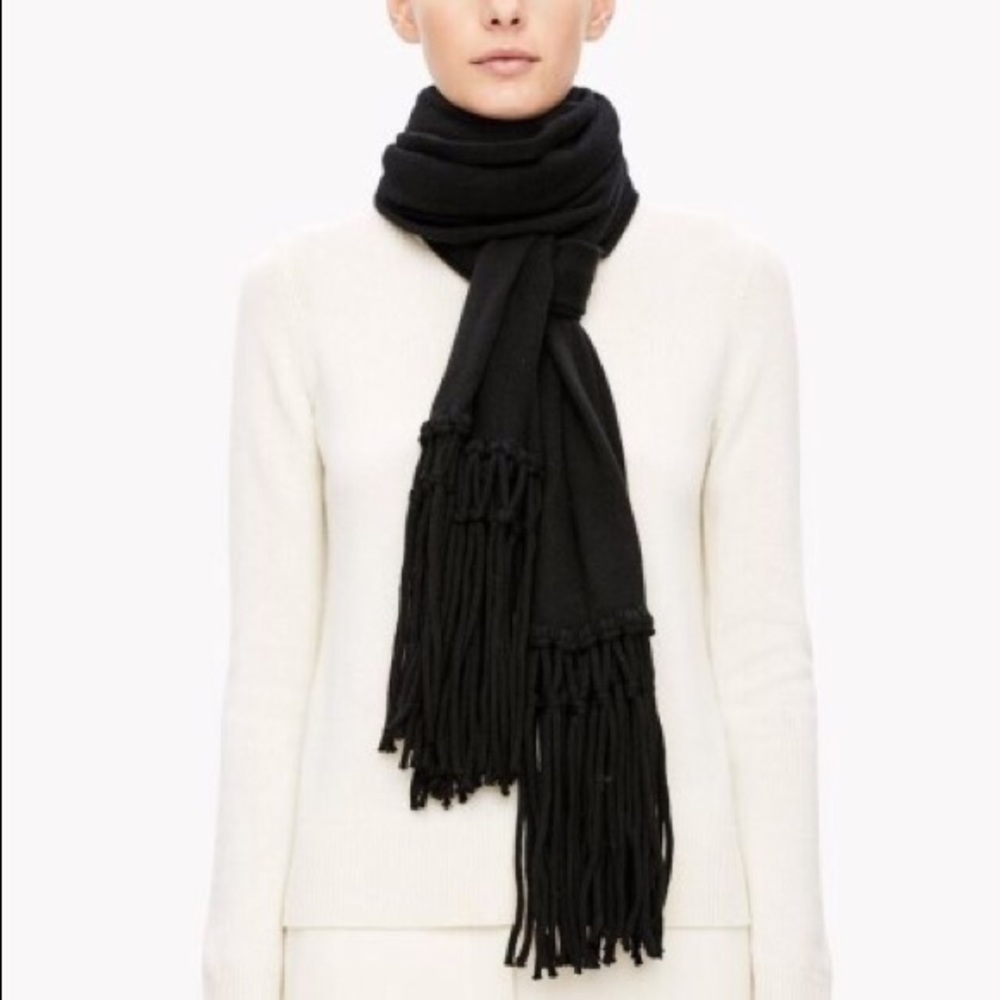 Theory scarf black/ivory
